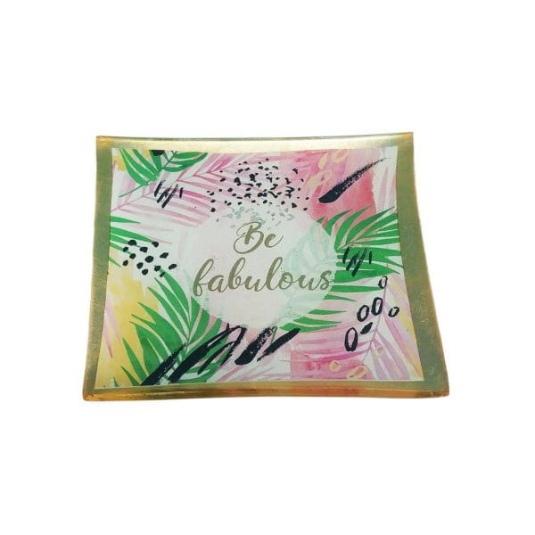 Be Fabulous Palm Trinket Plate