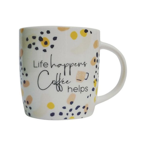 Life Happens Coffee Mug - Gift Boxed