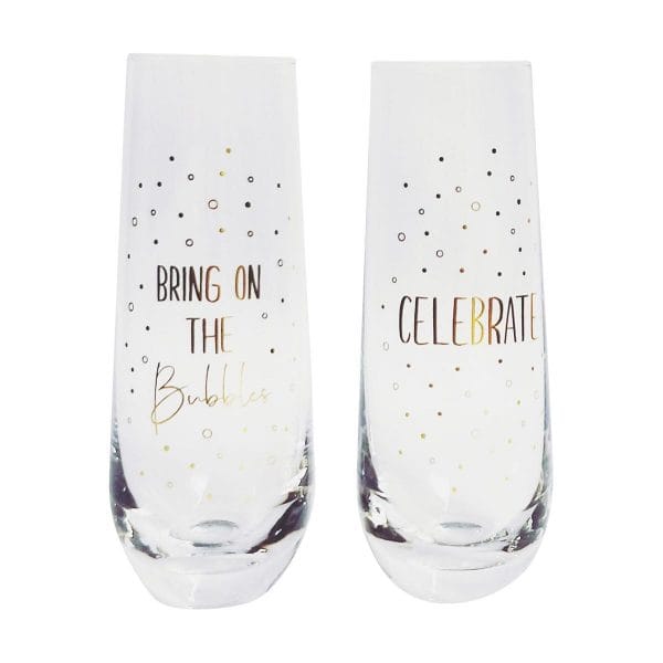 Celebrate Champagne Glasses - Gift Box