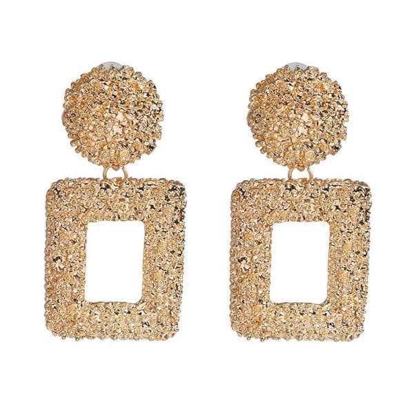 Geometric Square Shaped Earring