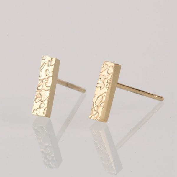Geometric Micro Bar Stud Earrings