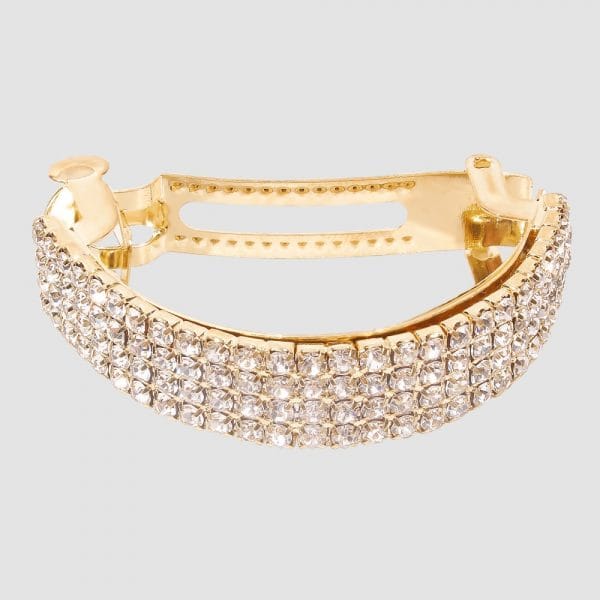 Geometric Rhinestone Buckle Hair Clip
